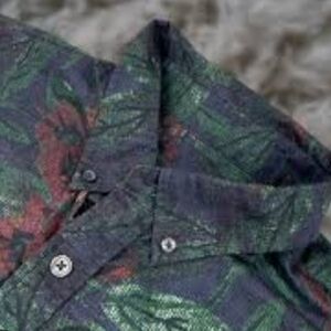 Club Monaco Multicolor Floral Casual Button Down Shirt